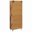  Highboard Old Wood 69.5 X 34 X 180 Cm Engineered Wood And Glass-1081227678
