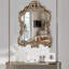 Large Vintage Arch French Shield Wall Mirror Decor 19Th Century Champagne Gold Art