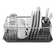 Tower T847001 Compact Dish Rack with Removable Cutlery Drainer, Colour Coated Stainless Steel, Grey , 32 x 45 x 15 cm