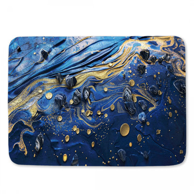 Tapis de bain liquide en marbre