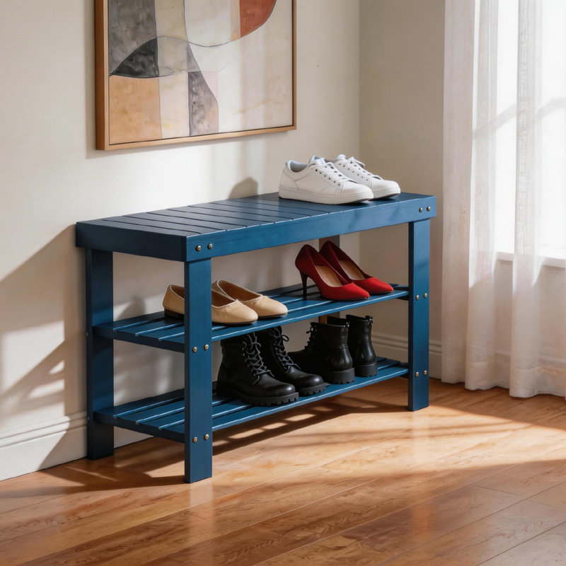 Banc de rangement Babb, Navy Blue
