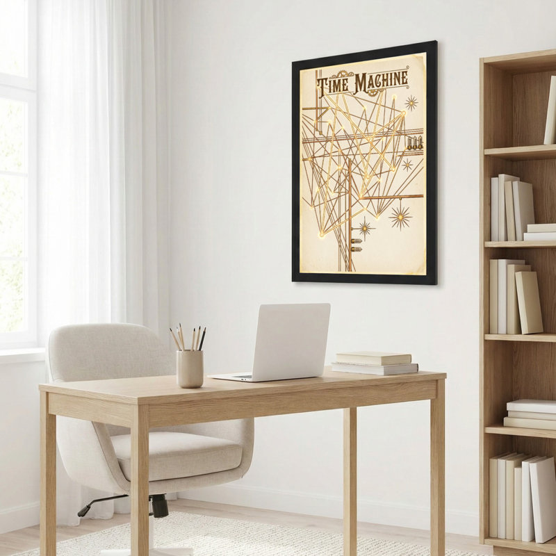 Time Machine Steampunk, ensemble de 1 reproduction d'art sur toile tendue sur toile, H 36 po x l 24 po