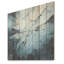 Minimalisme bleu et noir Glacier - Art mural en bois de glacier sur bois de pin naturel-1977363809