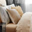 Copper Sequin Square Pillow Cover & Insert
