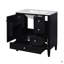 30 Inch Bathroom Vanity With Ceramic Sink, 3 Drawers, Solid Wood Frame Modern Bathroom Storage Cabinet-956636803