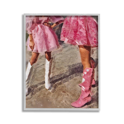 TrendyPinkCowgirlsGicleeArtbyJesseKeith