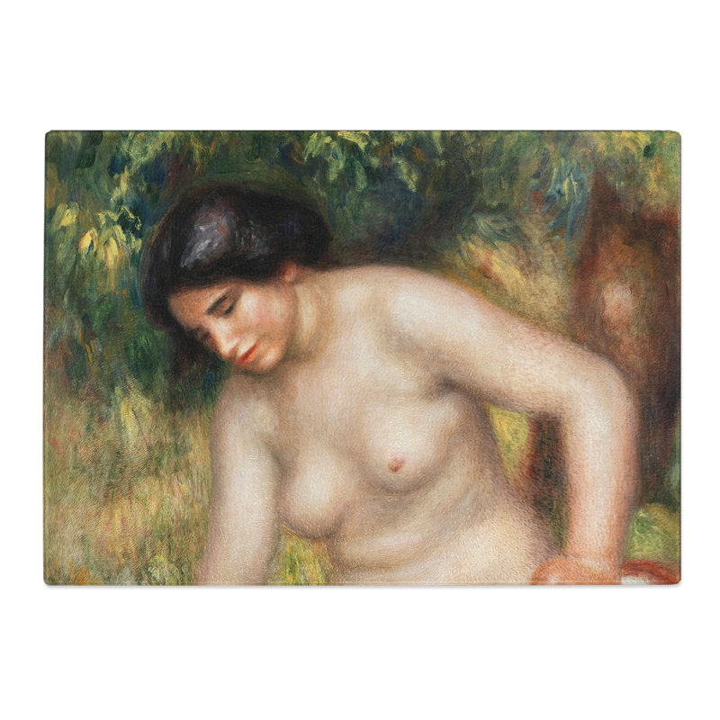 Bather Drying Herself Vol.2 by Pierre-Auguste Renoir Chopping Board, 0.4cm H x 20cm W x 28.5cm L