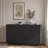 Modern Fluted Sideboard With Adjustable Shelves And Metal Handles-76447868