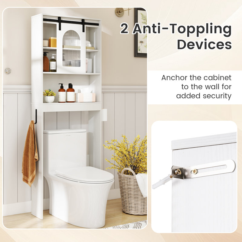 Freestanding Over The Toilet Storage, White