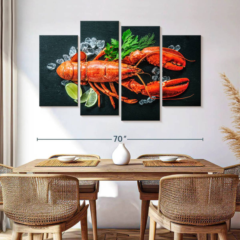 Homard rouge Yarlin, H 42 po x l 68 po