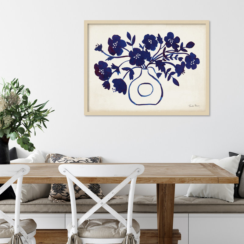 «Modern Blue» par Farida Zaman - Cadre photo unique, impression, Brun, H 25 po x l 33 po x P 1 po