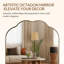Miroir de salle de bain mural contemporain festonné ovale | Cadre en acier inoxydable-1790327725-1793070129
