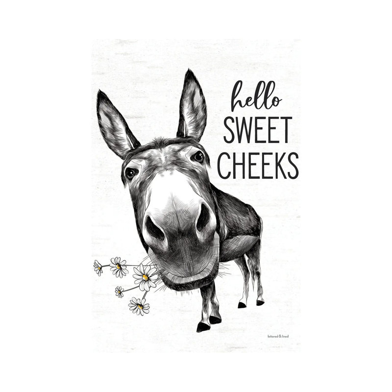 Hello Sweet Cheeks Donkey- Gallery-Wrapped Canvas Giclée
