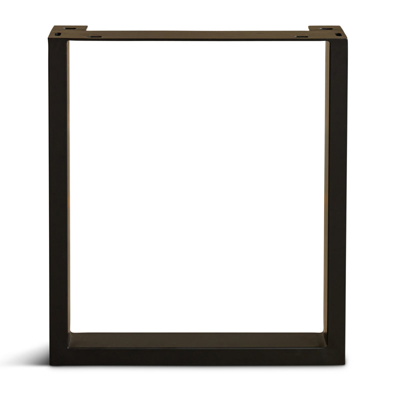 U Dining 28.5" Rectangular Table Base, Black