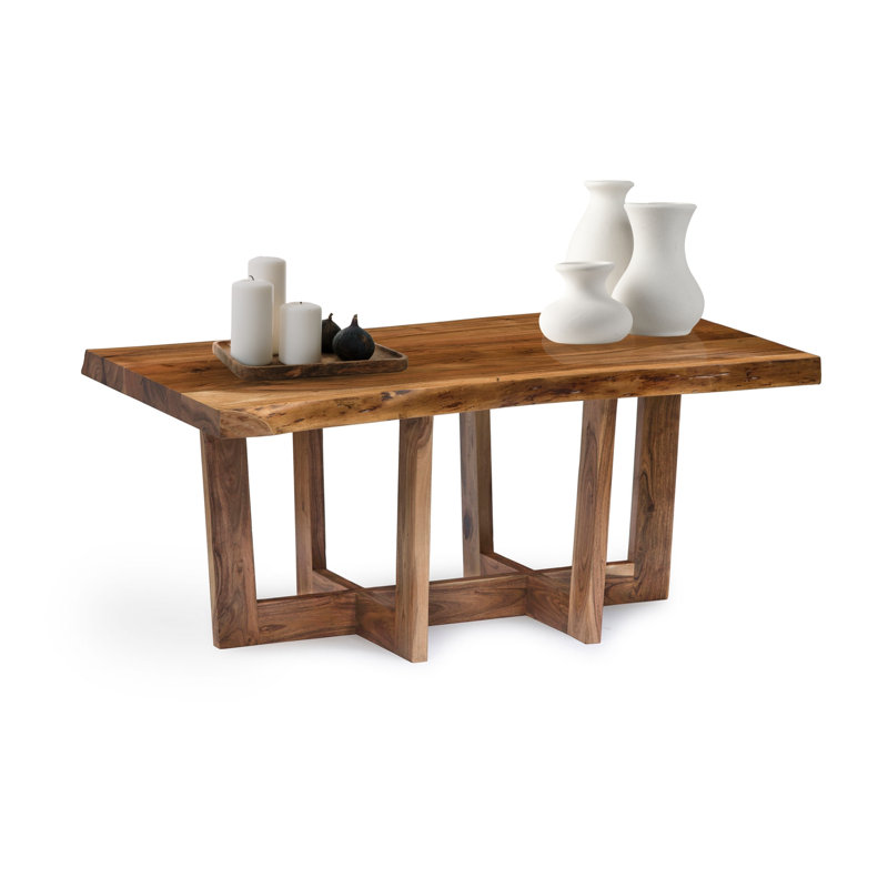 Beyers Solid Wood Sled Coffee Table, H45.72 x L106.68 x W61cm