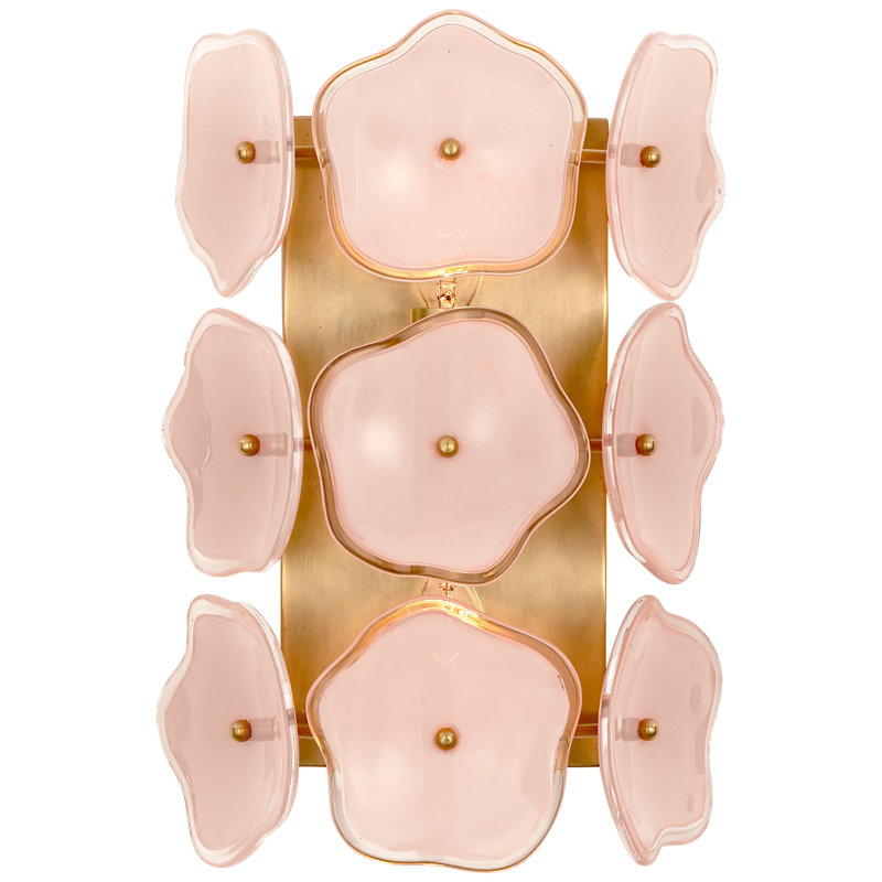 kate spade new york Leighton Small Sconce, Soft Brass/Blush