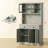 71" Tall Pantry Cabinet Freestanding Kitchen Cabinet-2119027730