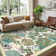 Machine Washable Rug Non-Slip Area Rug Durable Floor Carpet Easy-Cleaning Rug for Living Room Playroom Bedroom