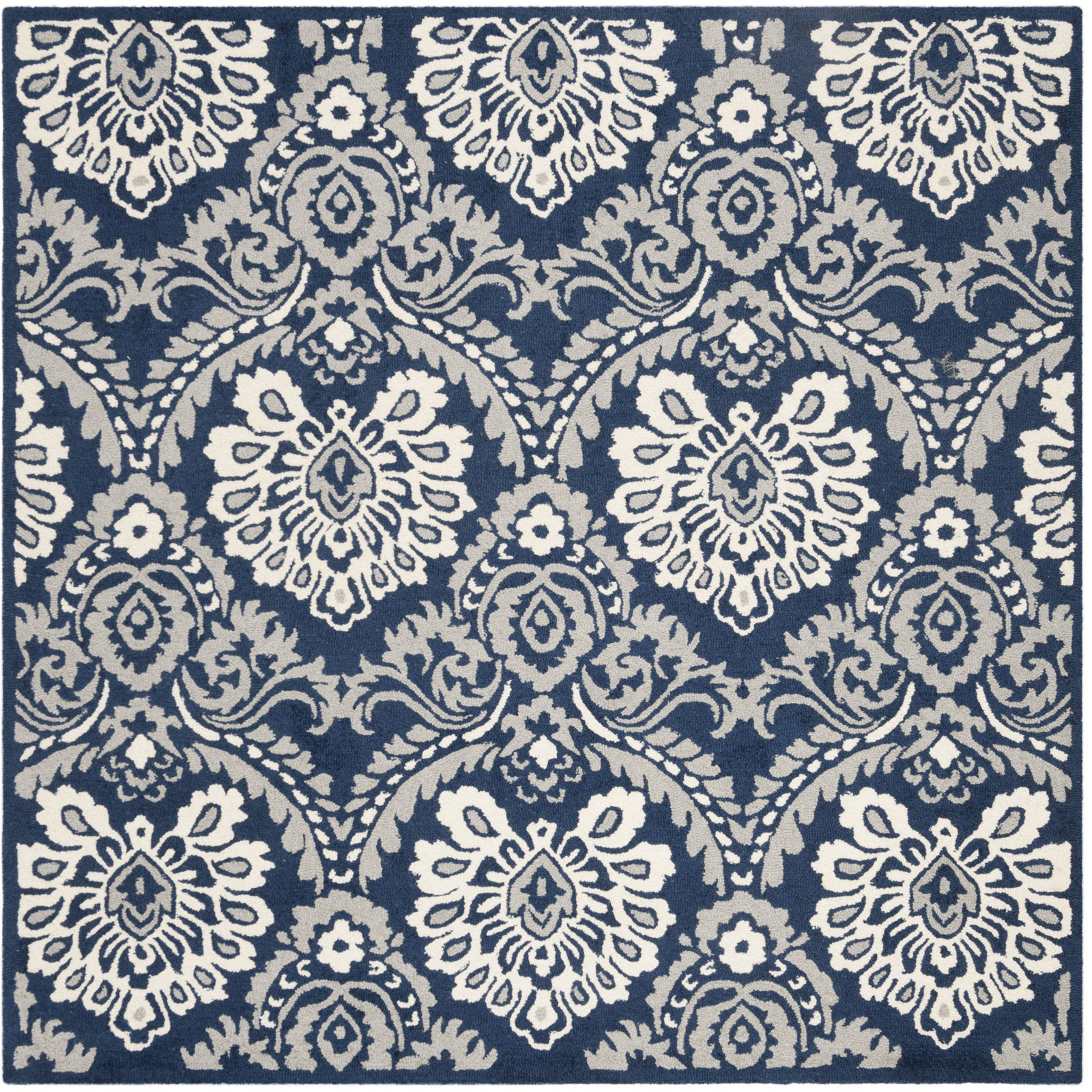 Tansy Handmade Wool Rug, Square 6'