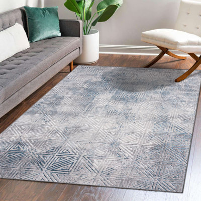 Tapis bleu / gris Finlayson