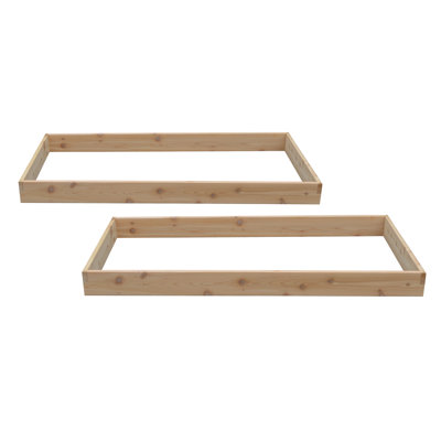 Lit de jardin surélevé en bois 6 pi x 3 pi Buckingham