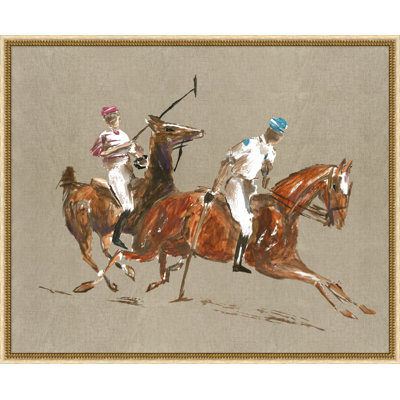 The Polo Match 2 Framed Painting
