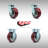 Caster Set with Ball Bearings