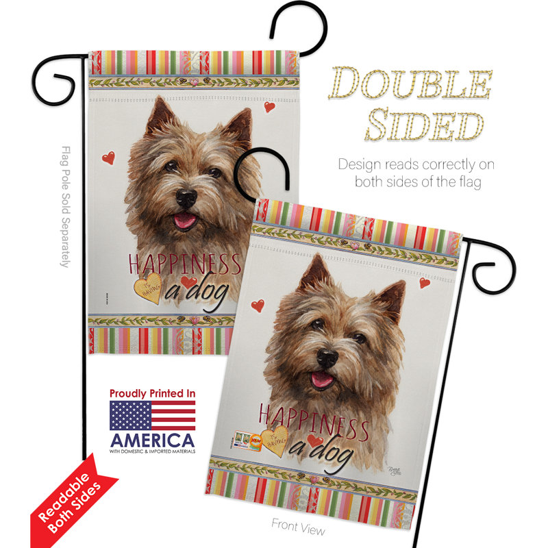 Coussin décoratif à 2 faces en polyester 20 x 13 po Bulldog Happiness-impressions Drapeau pour la maison, Norwich Terrier
