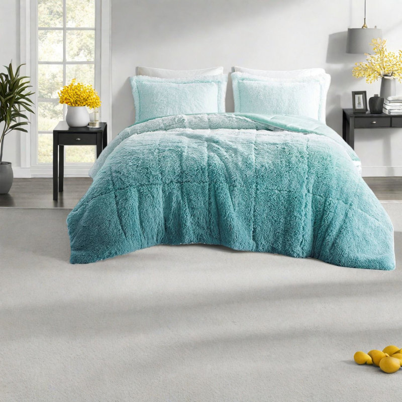 Ensembles de literie pour grand lit douillet en fausse fourrure de polyester pour maison moderne