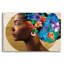  «Golden Lady 2» par Alonzo Saunders, art mural en verre acrylique, 36 po x 24 po-1211402414