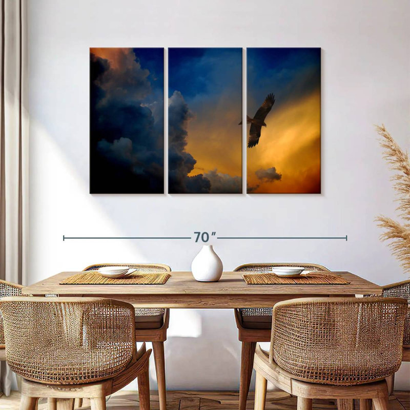 Twilight Flying Eagle, 36" H x 57" W