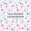 Modern Bedding Set Of 3 Pcs - Abstract Pink And Blue Dew Duvet Cover And Throw Pillow Set-124112318