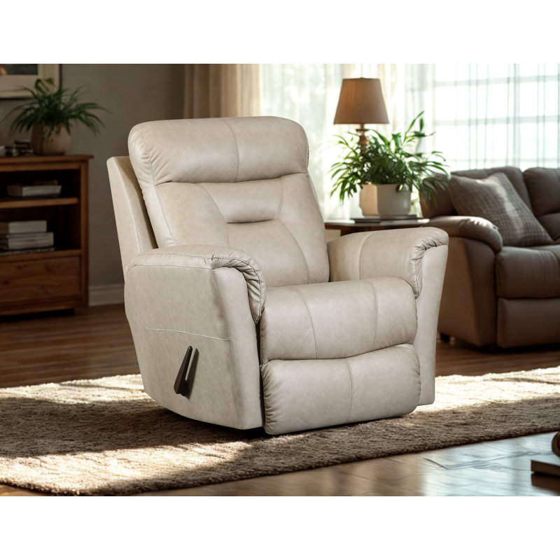 True Grit Rocker Recliner, Light Gray