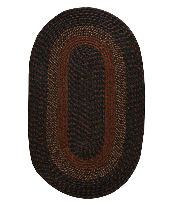 Vintage Braided American  Rug