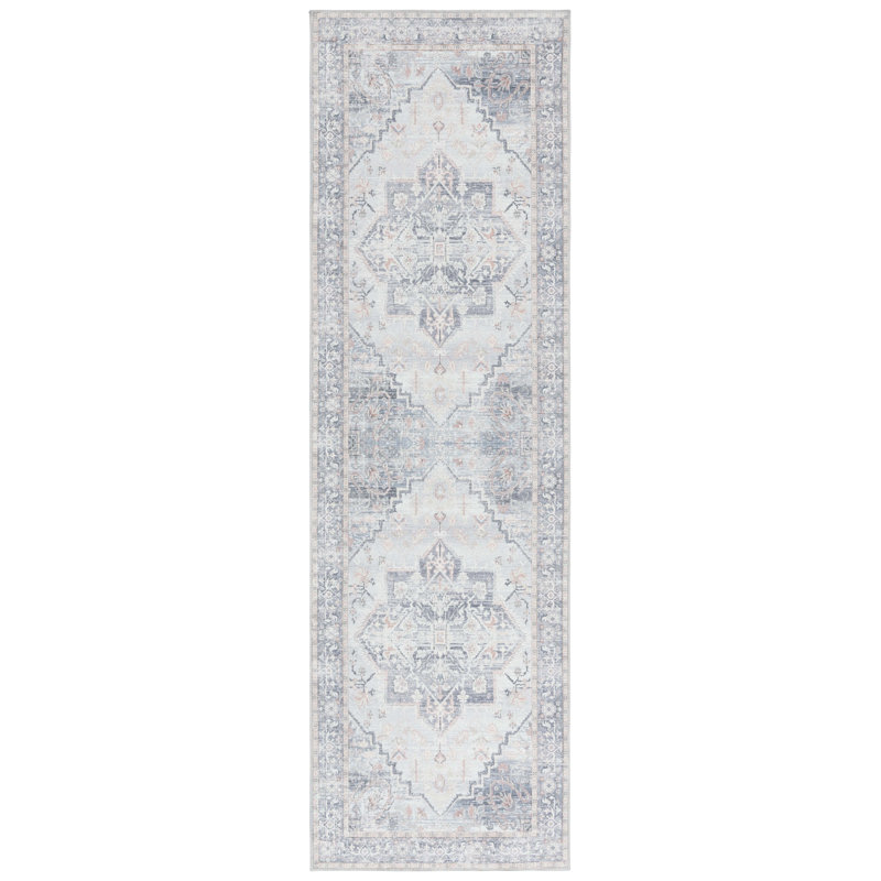 Tapis Arizona 137 gris / gris clair, Tapis de couloir 2 pi 6 po x 8 pi