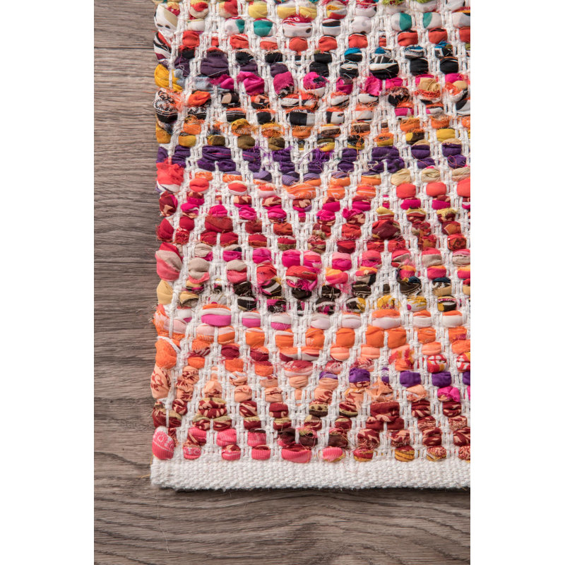 Chevron Hand Woven Area Rug, Rectangle 122 x 183cm