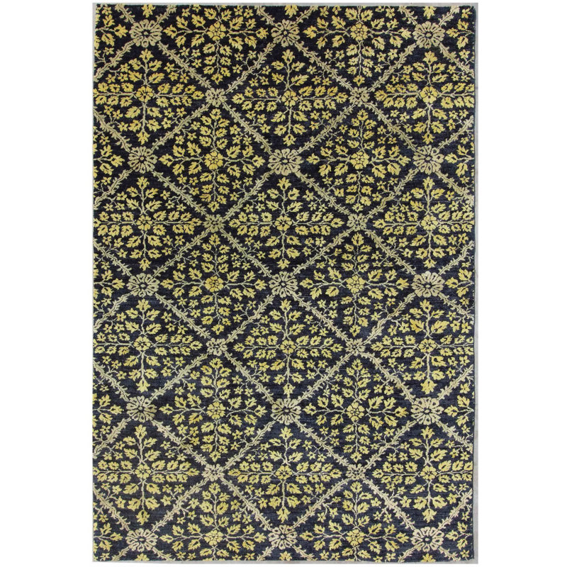 Geometric Hand Knotted 184cm X 273cm Area Rug