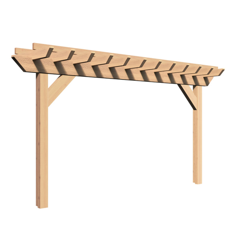 Solid Wood Pergola, 8 ft. W x 4 ft. D
