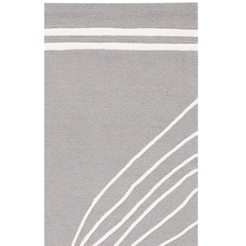 Tapis gris / ivoire Arabelle 860, Rectangle 5 pi x 8 pi