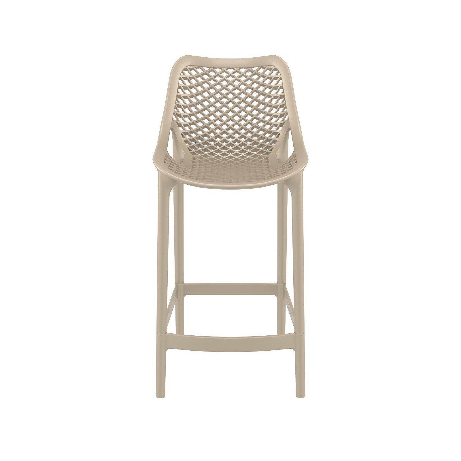 Farrah Patio Bar Stool, Taupe, 25.6"