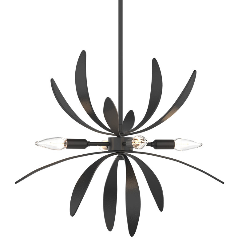 Dahlia 4 - Light Sputnik Chandelier, Black