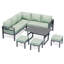 Ensemble de meubles de patio en aluminium avec housse imperméable-1170316513