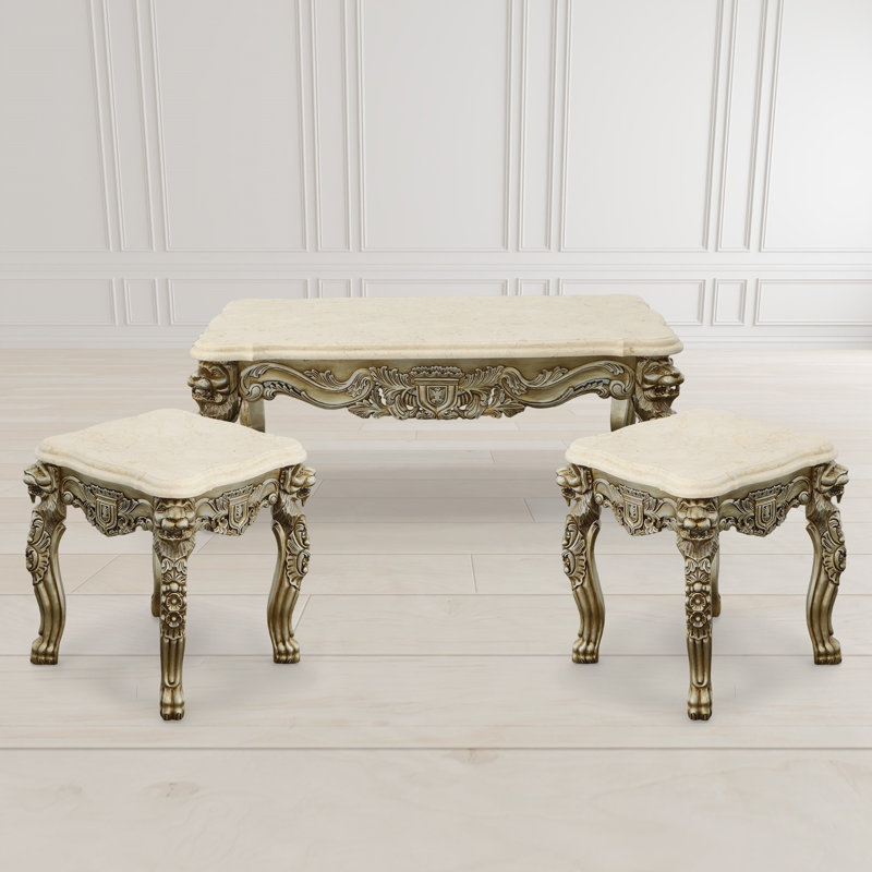 Ensemble de tables basses 3 pièces Lion