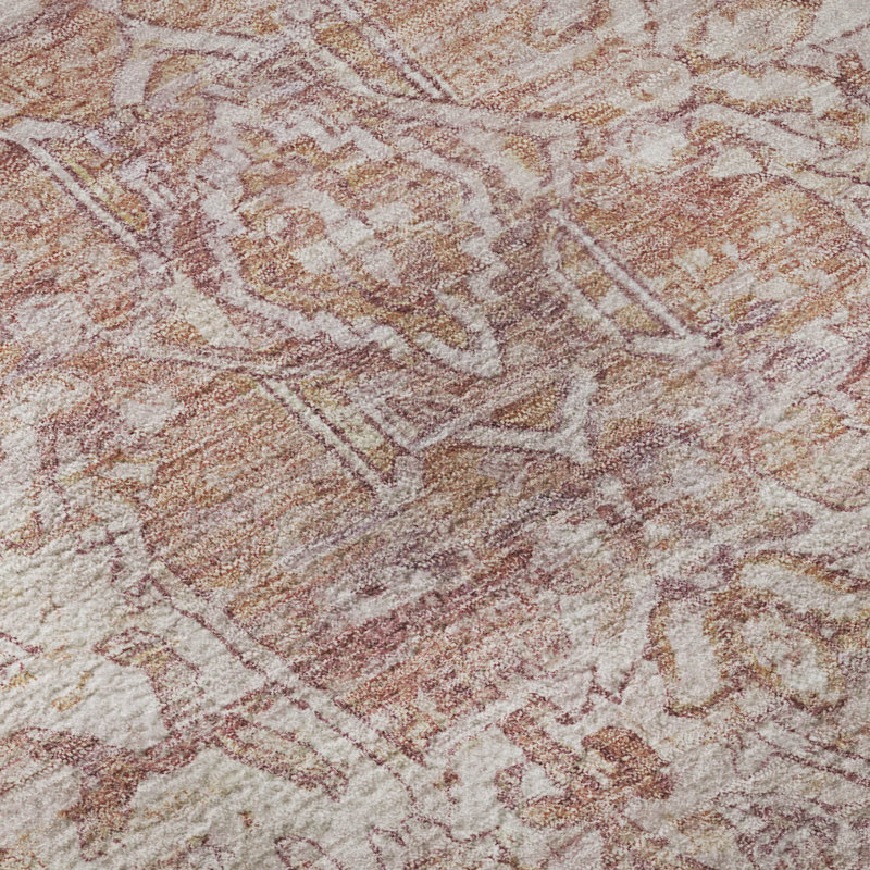Premium Machine Washable Lubbers AMF1728 Global Rug, Round 8'