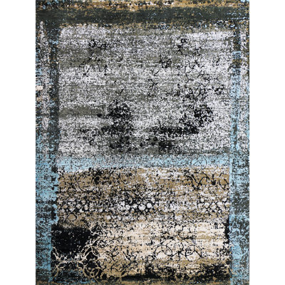 NEOV4622RCHLB Hand Knotted Wool Area Rug