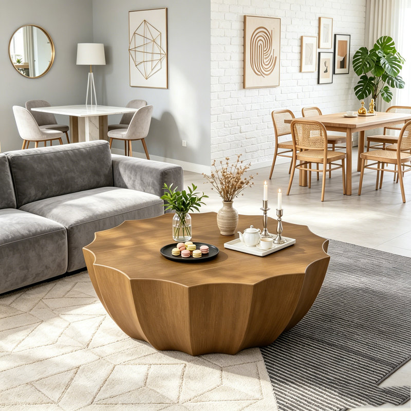 Table basse moderne et imperméable, Wood