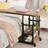 Height Adjustable C Table with USB Port and Wheels-468942317