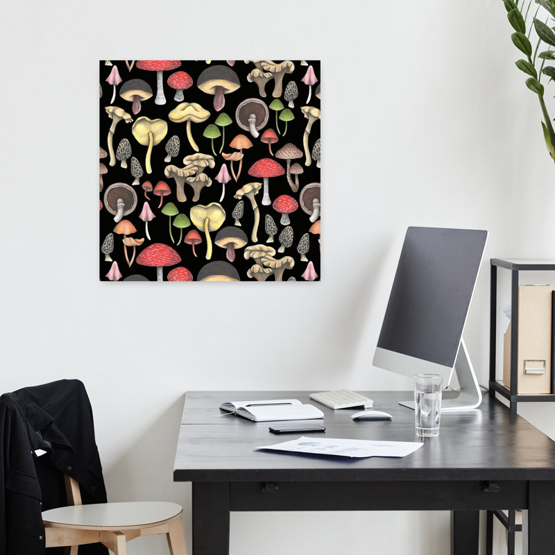 Art contemporain rétro, art automnal, H 18 po x l 18 po