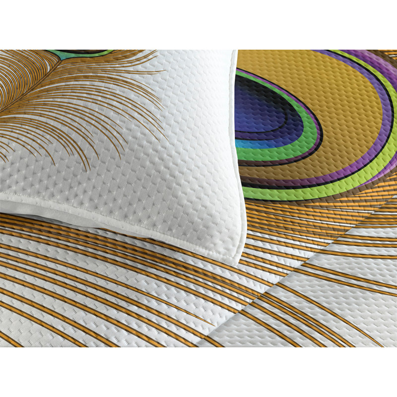 Peacock Eclectic Coverlet
