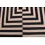 Tapis géométrique beige / noir en laine noué à la main à motif géométrique 8 pi 2 po x 10 pi Cedorah
